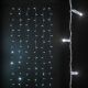 Tenda di Luci 96 maxi led h 2 m - SENZA alimentazione - prolungabile - Bianco Ghiaccio