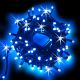 Catena luminosa 20 m, 200 maxiled Flashled Diamond, SENZA alimentazione, prolungabile, blu