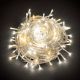 Catena di luci extralong 25,70 m trasparente - 360 miniled con memory controller - bianco classic e ghiaccio