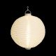 Lanterna party a batteria ø 30 cm in tessuto bianco - bianco classic