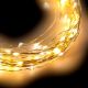 Catena 30 m con 600 microled cavo metal su bobina - bianco classic - cavo modellabile