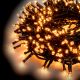 Catena luminosa 12,5 m 300 led con memory controller bianco caldo tradizionale da esterno