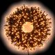 Catena di luci 48,5 m 1200 led con memory controlle bianco caldo tradizionale cavo verde