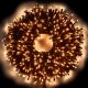 Catena a grappolo 30,5 m mini cluster 1500 led con memory controller bianco tradizionale cavo verde