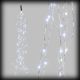 Ramo luminoso | cascata di luci 100 microled 10 stringhe 1 m cavo metal rame - luce fissa - bianco caldo 