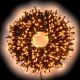 Catena luminosa 25,20 m 360 miniled a luce fissa bianco caldo tradizionale da esterno