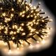 Catena grappolo 16 m minicluster 750 led a luce fissa bianco classic caldo da esterno