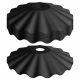 Kit 8 paralume coprilampada Ø 25 cm in ABS per lampadine Vintage Led - nero