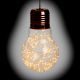 Lampadina a goccia di vetro e metallo color rame - Ø30cm - 200 microled - bianco classic