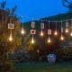 Lampadine decorative a sfera su catena di 5 metri con cavi pendenti lunghi fino a 70 cm