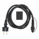 Cavo di alimentazione 1,5 m nero per catene Vintage Led Old Style cavo gomma