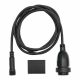 Cavo nero di 2 mt con portalampada attacco E27 Vintage Led Pro per interno ed esterno