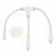 Connettore multiplo bianco a T con 2 uscite 230V per serie Vintage Led Pro uso esterno ed interno