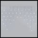 Tenda 420xh70 cm 186 Led SuperBright flashled prolungabile bianco ghiaccio freddo