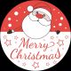 Gobo in vetro ø 37-23 mm con immagine Babbo Natale e scritta Merry Christmas
