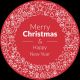 Gobo Ø37-23mm, 2 colori, per proiettore professionale, Corona Merry Christmas and Happy New Year
