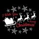 Gobo Ø37-23mm, 2 colori, per proiettore professionale, I wish you a Merry Christmas