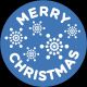 Gobo Ø37-23mm, per proiettore professionale, Merry Christmas 