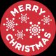 Gobo Ø37-23mm, 2 colori, per proiettore professionale, Merry Christmas R