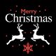 Gobo Ø37-23mm, per proiettore professionale, Merry Christmas con Renne e Cristallo