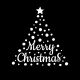 Gobo Ø37-23mm, 2 colori, per proiettore professionale, Albero di Natale Merry Christmas