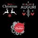 Proiezioni di disegni e scritte auguri bianco e rosso sfondo neutro