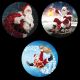Set 3 gobos intercambiabili Ø30-20mm corone con Babbo Natale
