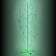 Decorazione luminosa Cactus h 165 cm, neon bifacciale, led verde