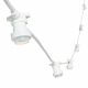 Catena 5 m con 16 portalampade E27, prolungabile, cavo bianco, vintage Led Pro