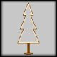 Albero di Natale ad Abete Wood Natural, H 170 cm a luce fissa, bianco caldo 3000k