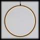 Cerchio luminoso Wood Natural, Ø 37 cm a luce fissa, bianco caldo 3000k
