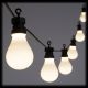 Catena luminosa 5,5 mt, 10 lampadine party light, bianco caldo classic