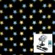 Proiettore led nevicata di stelle, bianco freddo e bianco caldo, con telecomando