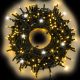Catena luminosa 18 mt 300 miniled, MultiFlashled Diamond, bianco caldo gold