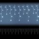 Snowlight 6 x h 0,4 m, 200 Led, effetto neve con memory controller, bianco ghiaccio