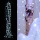 Cascata di luci 300 microled, 15 stringhe da 1,20 m, flashled, bianco freddo