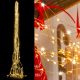 Cascata di luci 900 microled, 15 stringhe da 3,20 m, flashled, bianco classic