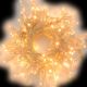 Catena luminosa cluster 4 m, 192 Maxiled flashled, prolungabile, bianco classic