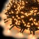 Catena luminosa 60,50 m, 1500 led, con memory controller e timer, bianco traditional