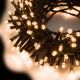 Catena luminosa 60,50 m, 1500 led, con memory controller e timer, bianco classic