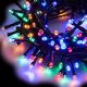 Catena luminosa 60,50 m, 1500 led, con memory controller e timer, multicolor