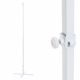 Base supporto opzionale in metallo H 180 cm per figure neon bifacciali da fissare a terra