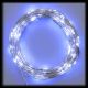 Catena di luci 20 m, 400 microled memory controller, metal silver, blu