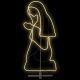 Maria luminosa 55 x H 115 cm SMD neon bifacciale 528 led, bianco classic caldo
