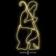 Giuseppe luminoso 55 x H 115 cm SMD neon bifacciale 720 led, bianco classic caldo