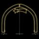 Grotta Presepe 240 x H 200 cm SMD neon bifacciale 1224 led, bianco classic caldo