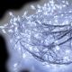 Catena luminosa Cluster 3 m, 360 microled a luce fissa, bianco freddo, cavo metal silver