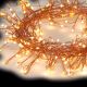Catena luminosa Cluster 9 m, 1080 microled a luce fissa, bianco traditional, cavo metal copper