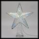 Puntale a Stella argento H 30 cm, 23 microled a luce fissa, multicolor