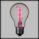 Lampadina E27 party light, filament led, rosa